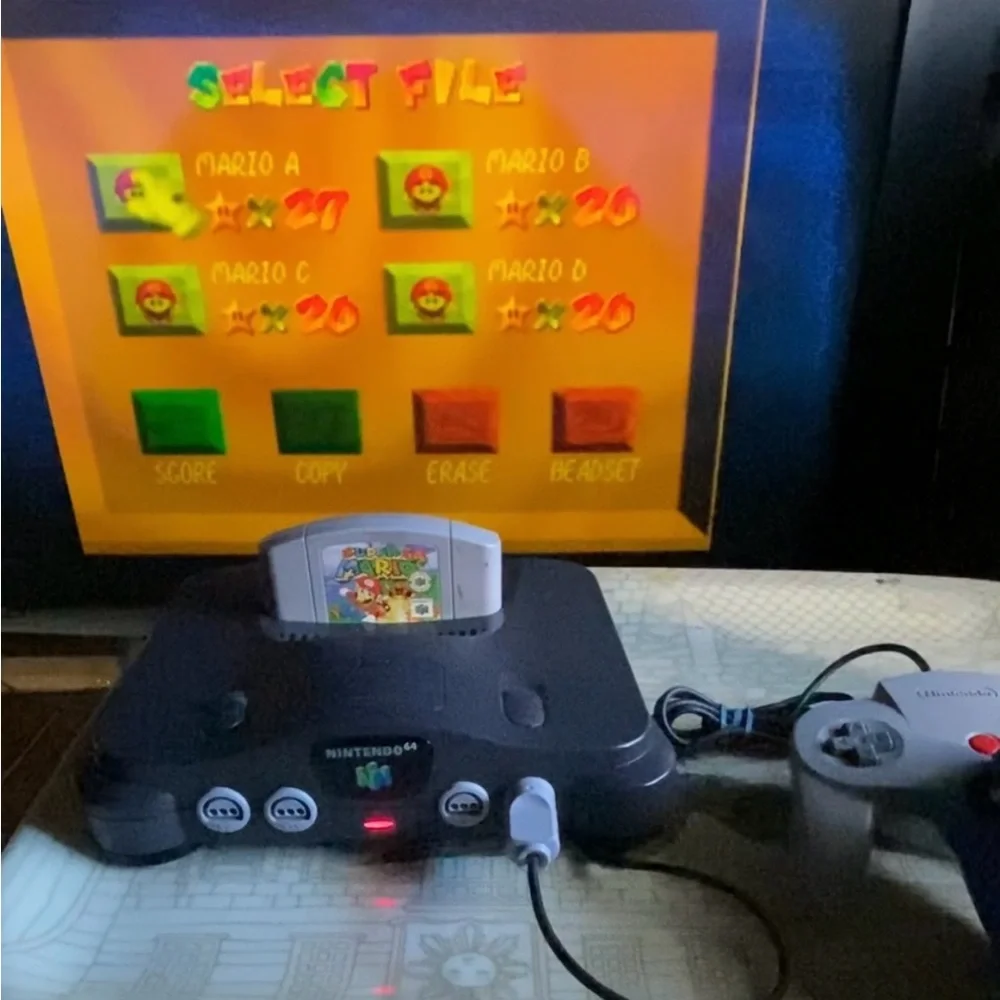 Nintendo 64 Auth Console Bundle Mario 64 MK Killer Instinct NFL Tested Working
